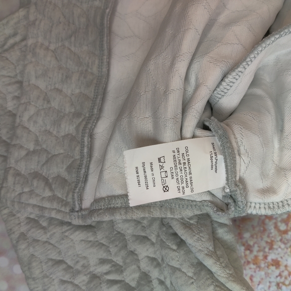 Gray Cable Knit Hi-Low Tunic Hooded Sweatshirt - Picture 8 of 10